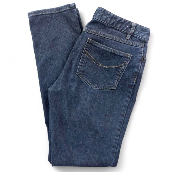 J. Jill Jeans Womens 6 Blue Straight Leg Stretch Denim 5 Pocket Medium Wash - Picture 12 of 13